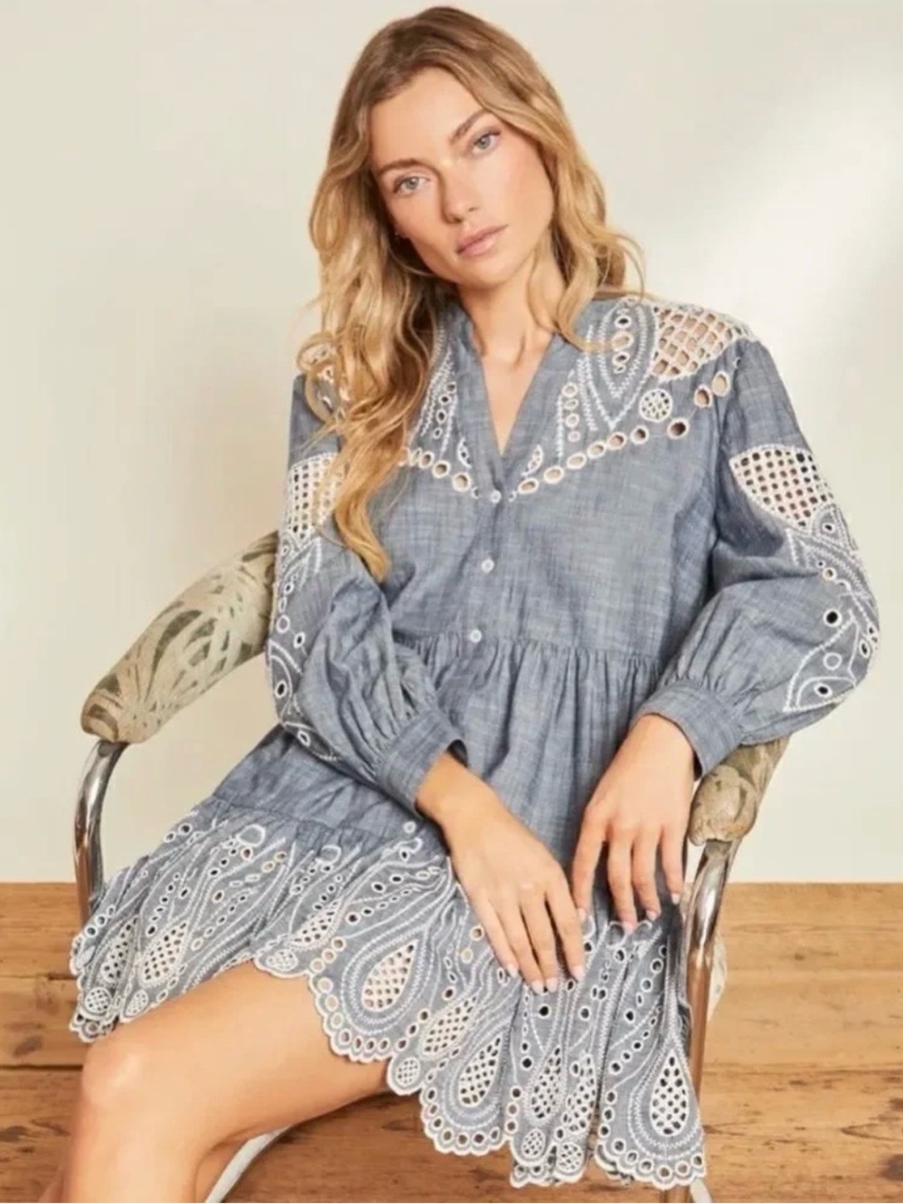 Veronica Beard Ariana Chambray Dress